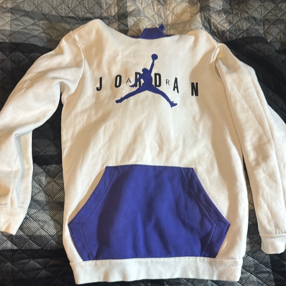 purple and white jordan hoodie